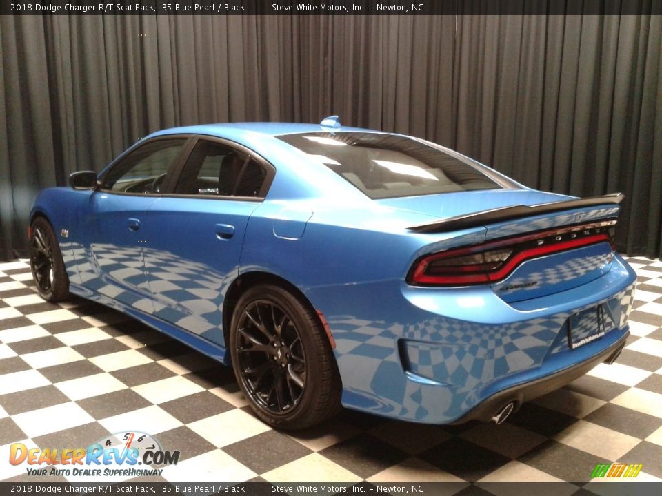2018 Dodge Charger R/T Scat Pack B5 Blue Pearl / Black Photo #8