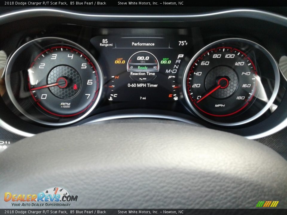 2018 Dodge Charger R/T Scat Pack B5 Blue Pearl / Black Photo #19