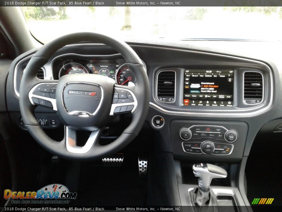 2018 Dodge Charger R/T Scat Pack B5 Blue Pearl / Black Photo #30