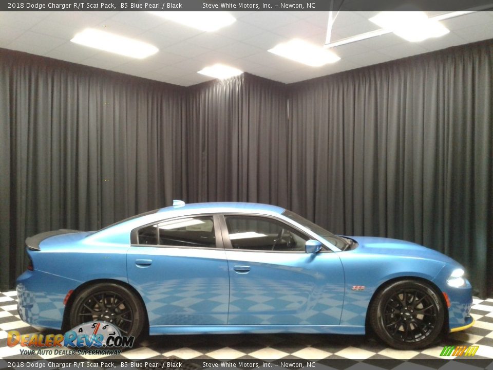 2018 Dodge Charger R/T Scat Pack B5 Blue Pearl / Black Photo #5