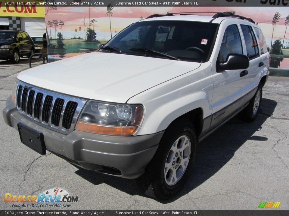 2000 Jeep Grand Cherokee Laredo Stone White / Agate Photo #3