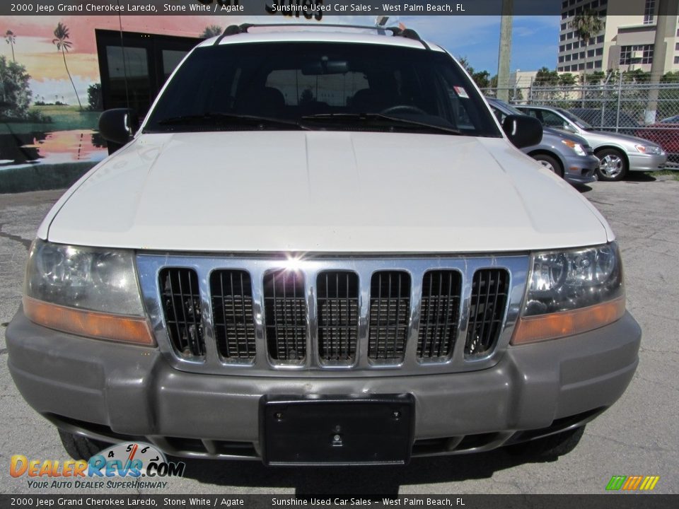 2000 Jeep Grand Cherokee Laredo Stone White / Agate Photo #4
