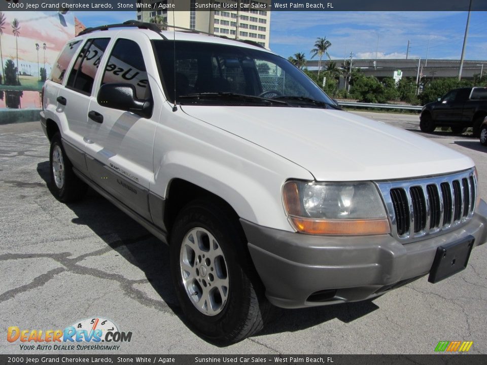 2000 Jeep Grand Cherokee Laredo Stone White / Agate Photo #5