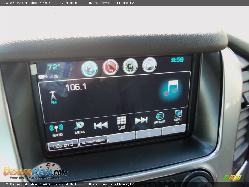 2018 Chevrolet Tahoe LS 4WD Black / Jet Black Photo #26