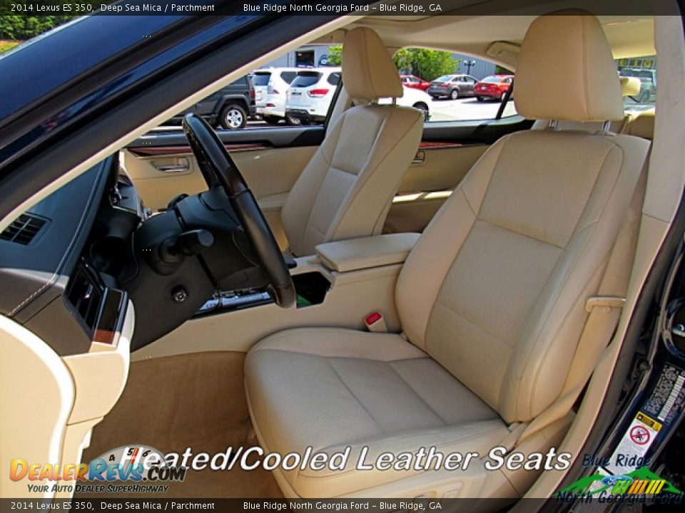 2014 Lexus ES 350 Deep Sea Mica / Parchment Photo #10