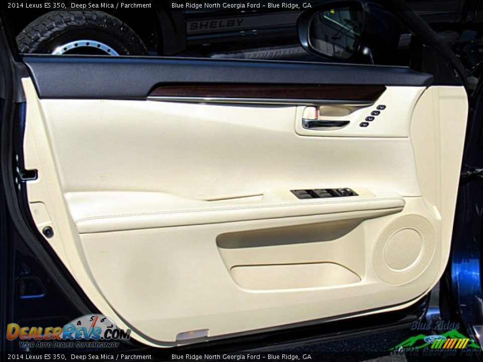 2014 Lexus ES 350 Deep Sea Mica / Parchment Photo #25