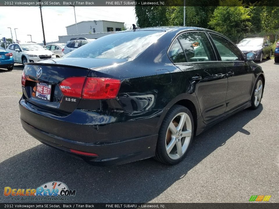 2012 Volkswagen Jetta SE Sedan Black / Titan Black Photo #2