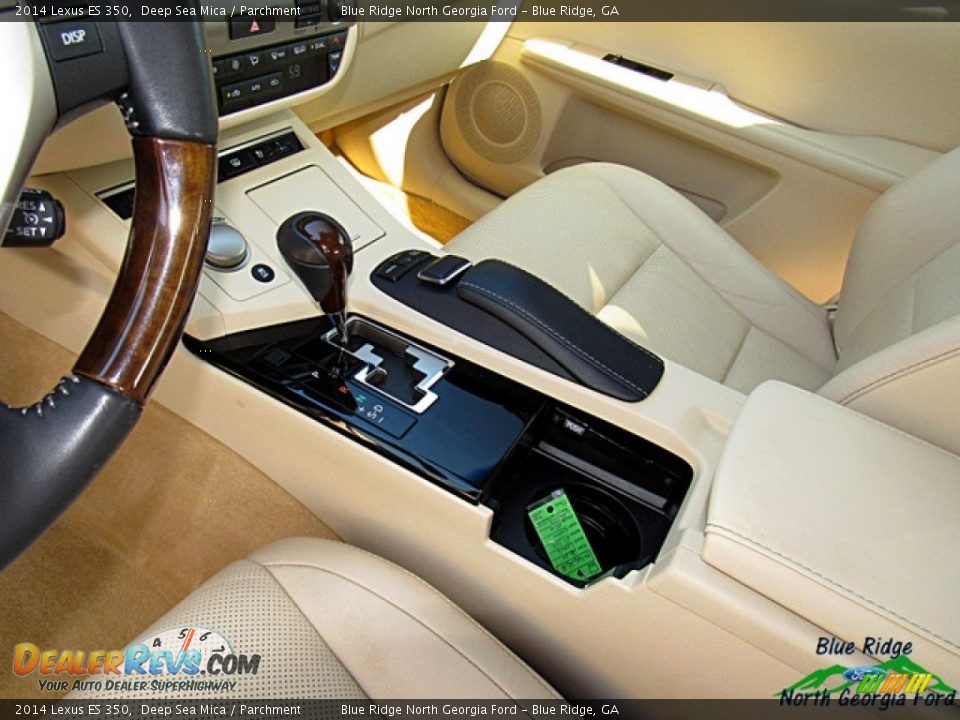 2014 Lexus ES 350 Deep Sea Mica / Parchment Photo #28