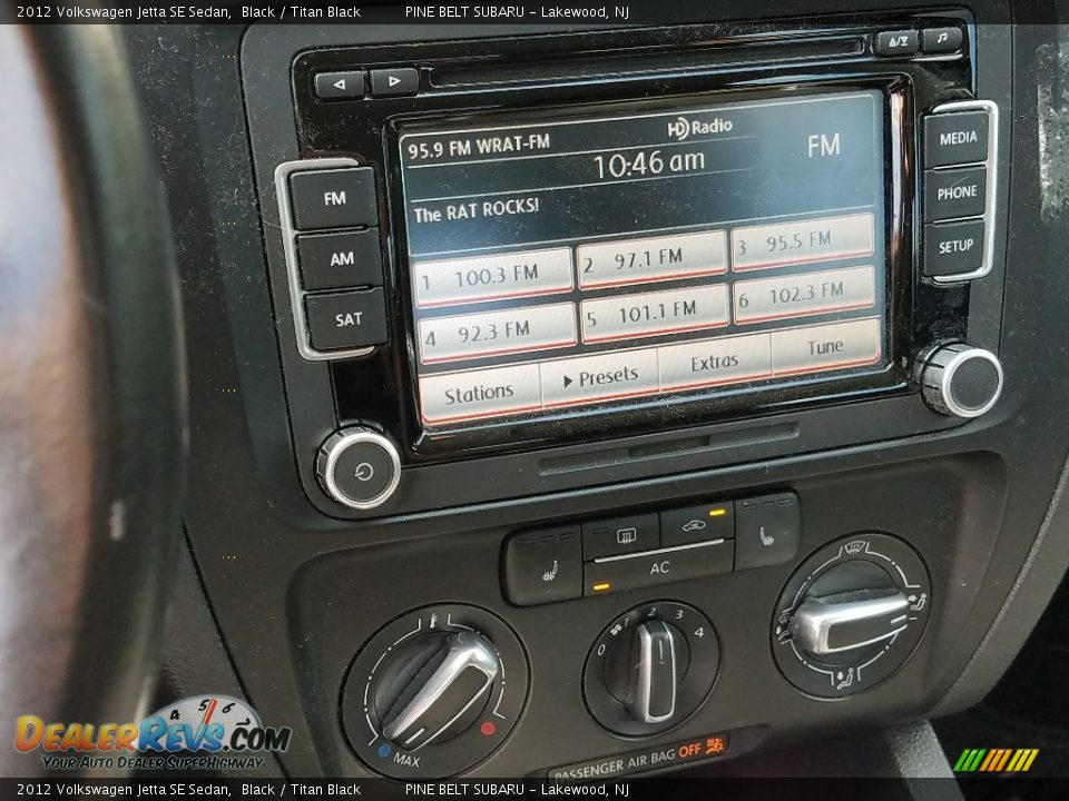 2012 Volkswagen Jetta SE Sedan Black / Titan Black Photo #4