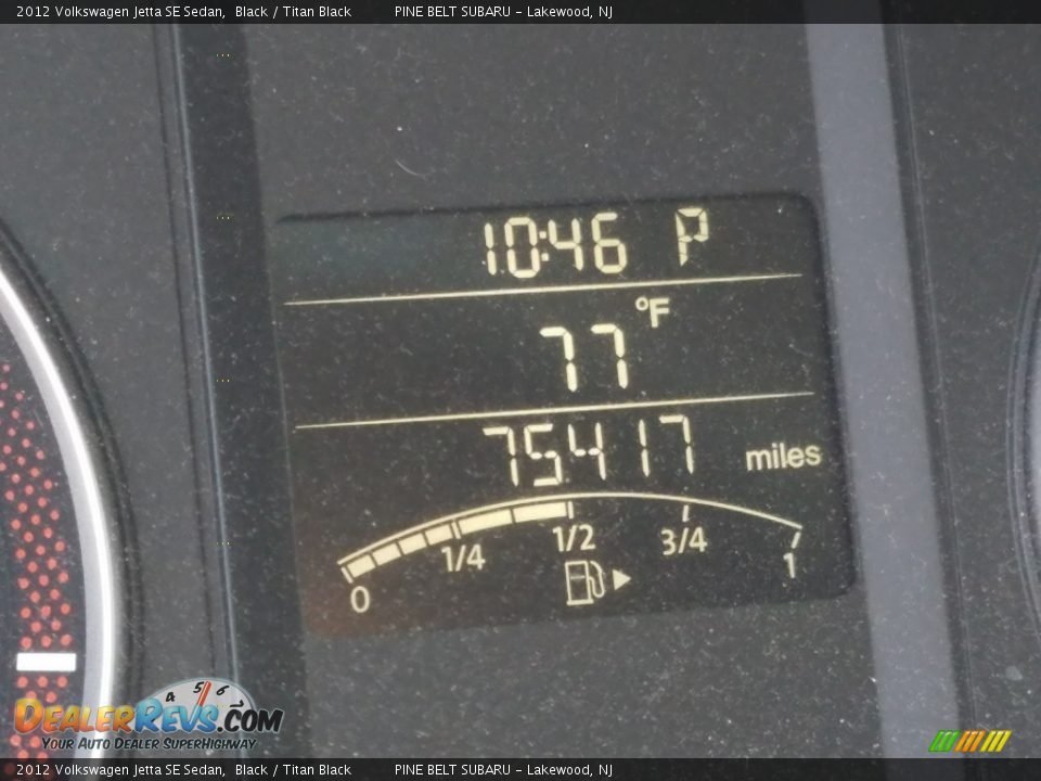2012 Volkswagen Jetta SE Sedan Black / Titan Black Photo #5