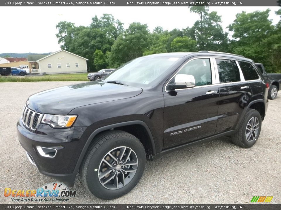 2018 Jeep Grand Cherokee Limited 4x4 Sangria Metallic / Black Photo #1