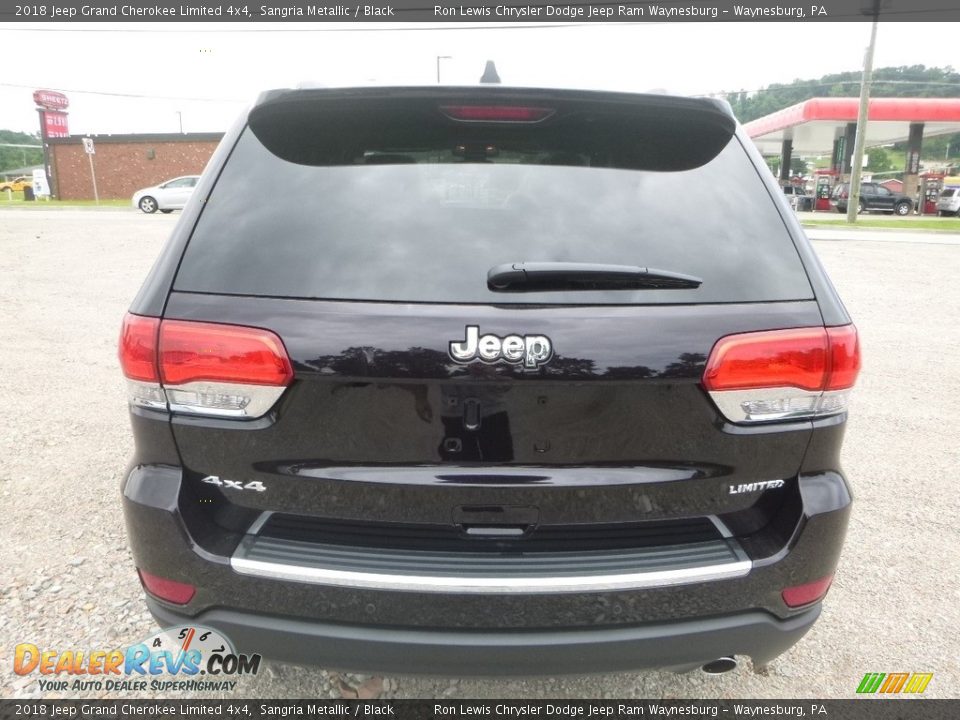 2018 Jeep Grand Cherokee Limited 4x4 Sangria Metallic / Black Photo #4