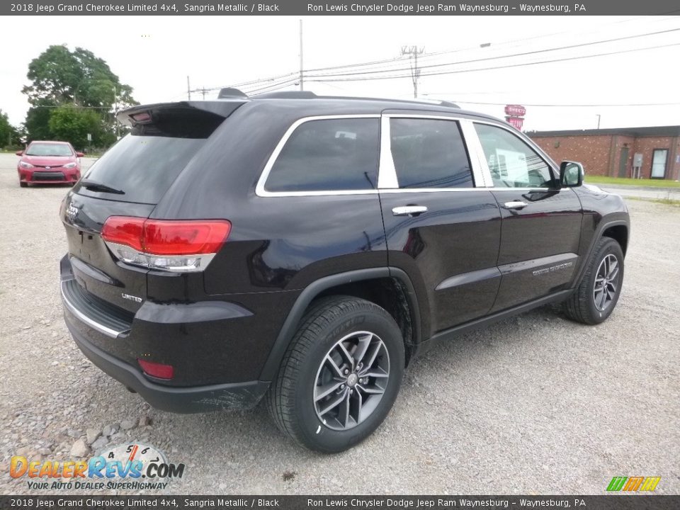 2018 Jeep Grand Cherokee Limited 4x4 Sangria Metallic / Black Photo #5