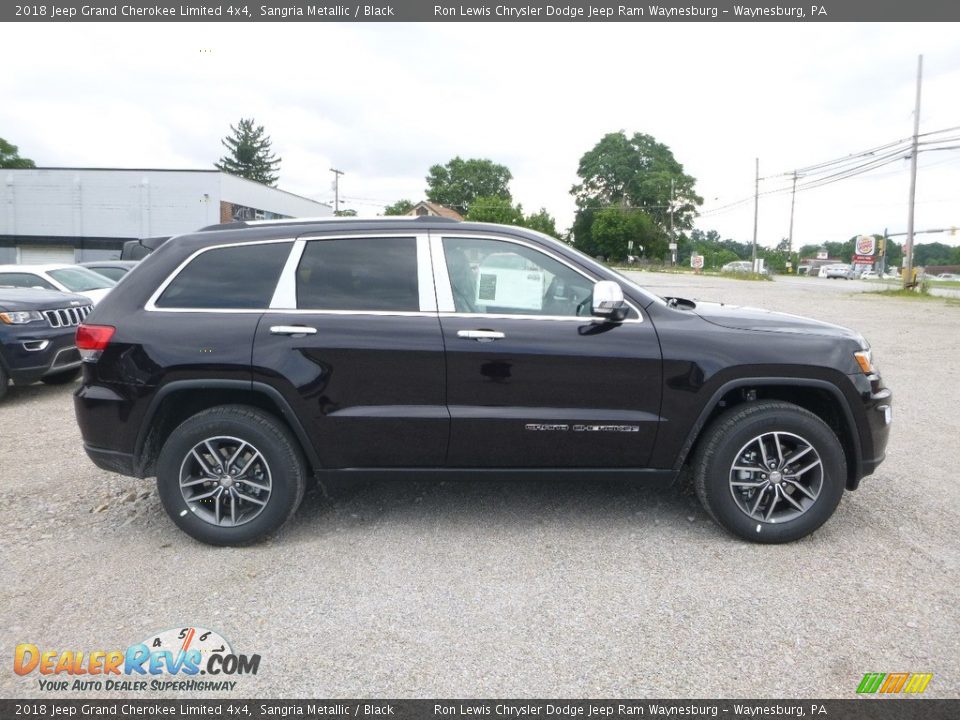 2018 Jeep Grand Cherokee Limited 4x4 Sangria Metallic / Black Photo #6