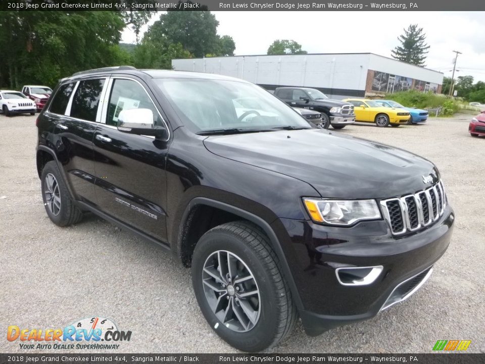 2018 Jeep Grand Cherokee Limited 4x4 Sangria Metallic / Black Photo #7