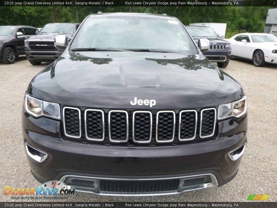 2018 Jeep Grand Cherokee Limited 4x4 Sangria Metallic / Black Photo #8