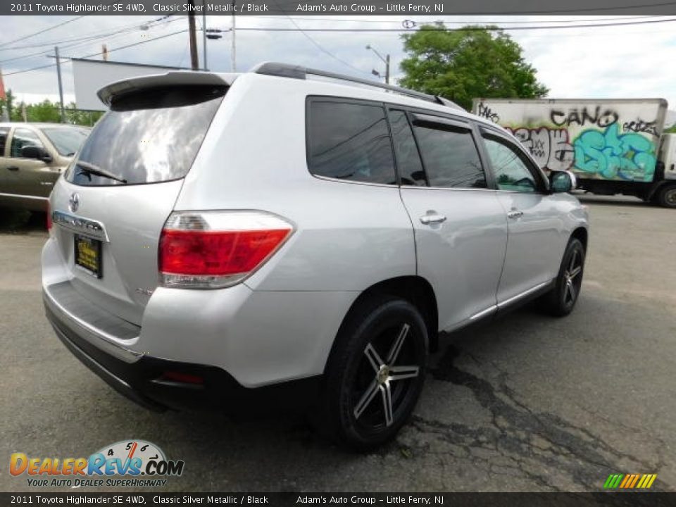 2011 Toyota Highlander SE 4WD Classic Silver Metallic / Black Photo #7