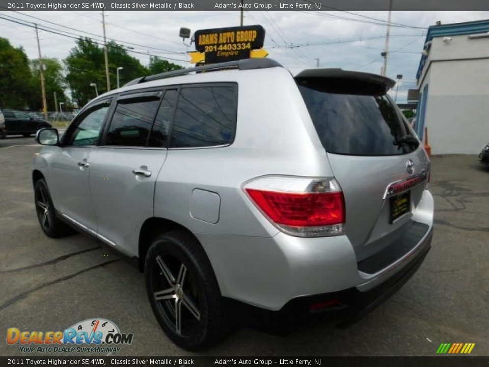 2011 Toyota Highlander SE 4WD Classic Silver Metallic / Black Photo #9