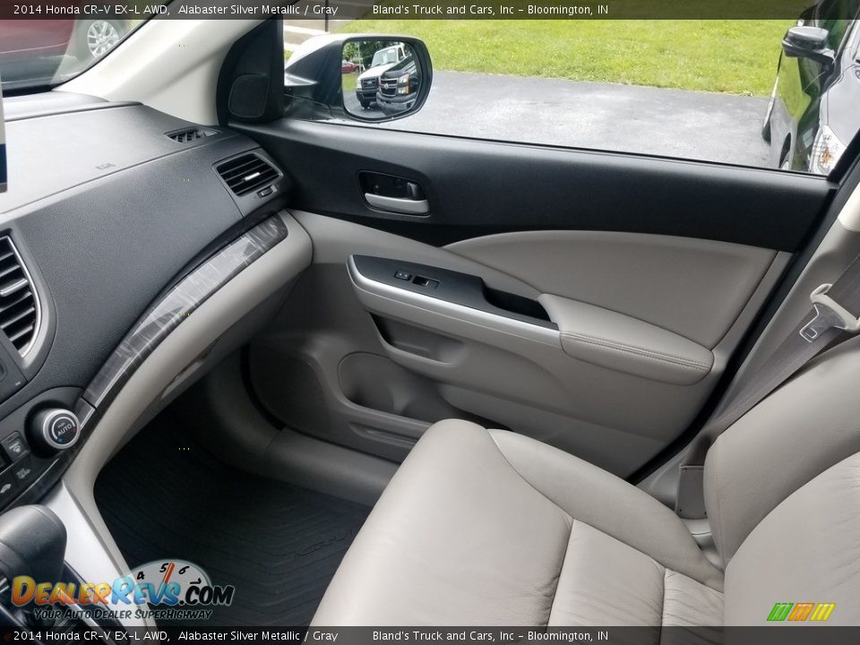2014 Honda CR-V EX-L AWD Alabaster Silver Metallic / Gray Photo #36