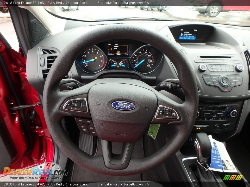 2018 Ford Escape SE 4WD Ruby Red / Charcoal Black Photo #18