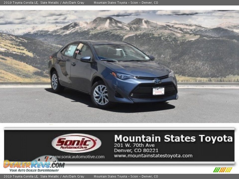 2019 Toyota Corolla LE Slate Metallic / Ash/Dark Gray Photo #1