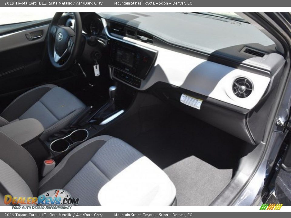 2019 Toyota Corolla LE Slate Metallic / Ash/Dark Gray Photo #10