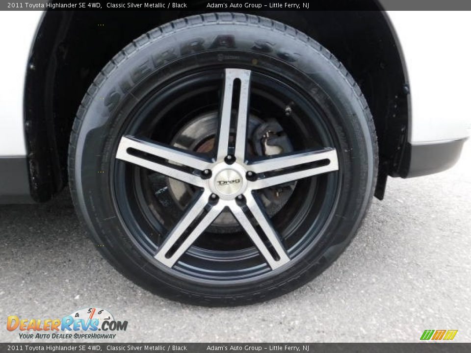 2011 Toyota Highlander SE 4WD Classic Silver Metallic / Black Photo #36