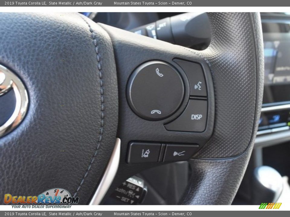 2019 Toyota Corolla LE Slate Metallic / Ash/Dark Gray Photo #26
