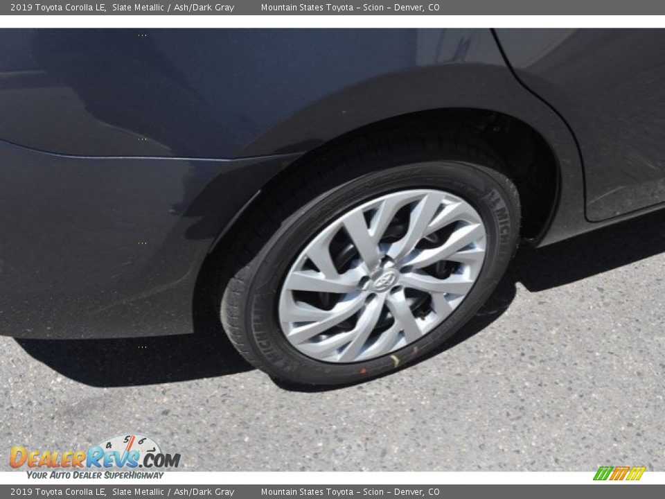 2019 Toyota Corolla LE Slate Metallic / Ash/Dark Gray Photo #34