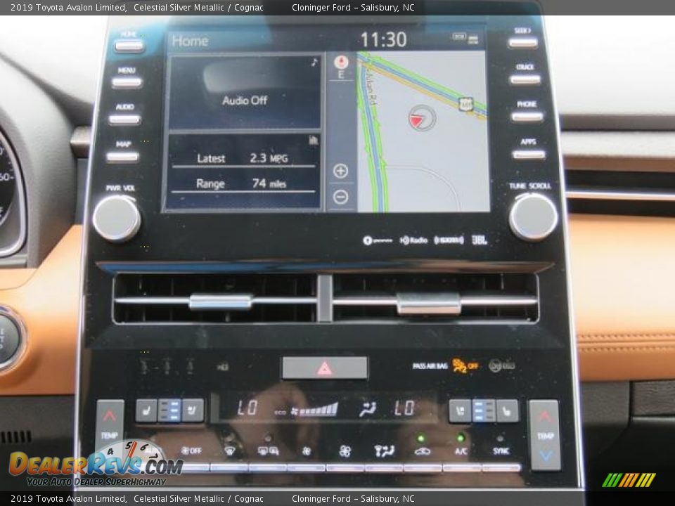 2019 Toyota Avalon Limited Celestial Silver Metallic / Cognac Photo #12