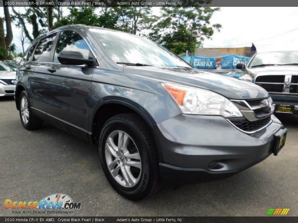 2010 Honda CR-V EX AWD Crystal Black Pearl / Black Photo #3