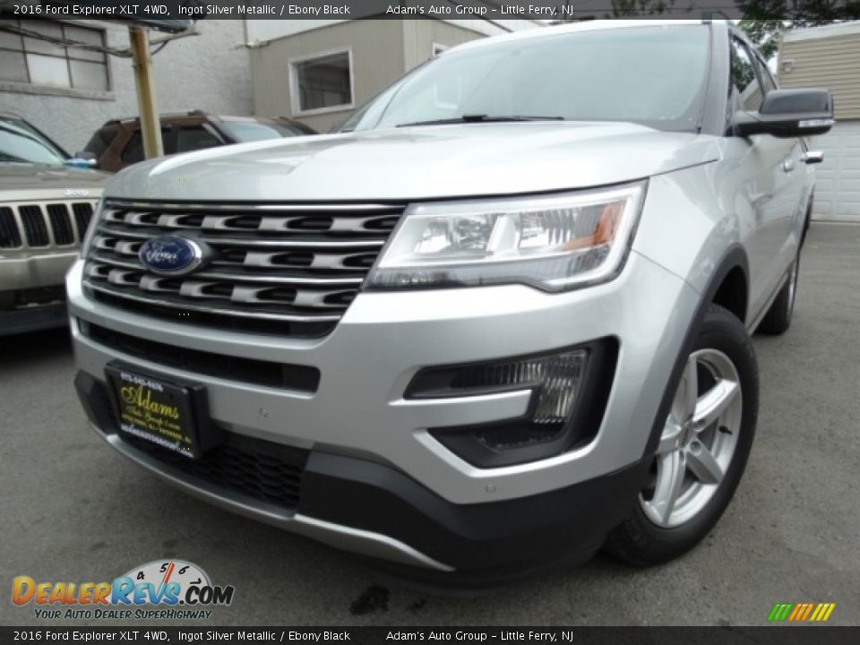2016 Ford Explorer XLT 4WD Ingot Silver Metallic / Ebony Black Photo #1