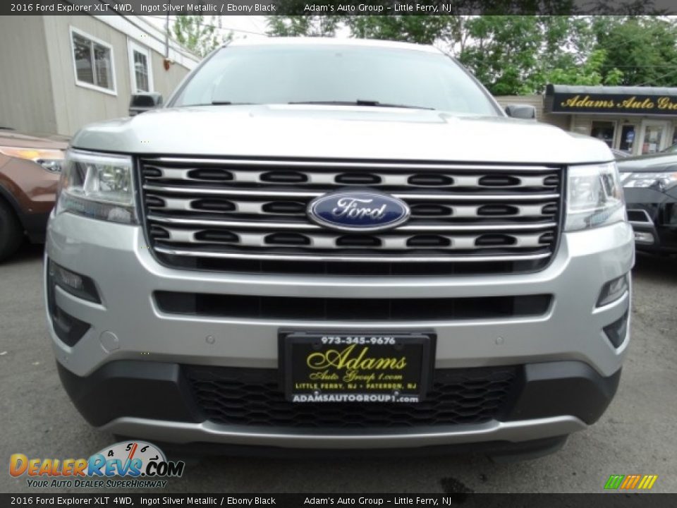 2016 Ford Explorer XLT 4WD Ingot Silver Metallic / Ebony Black Photo #2