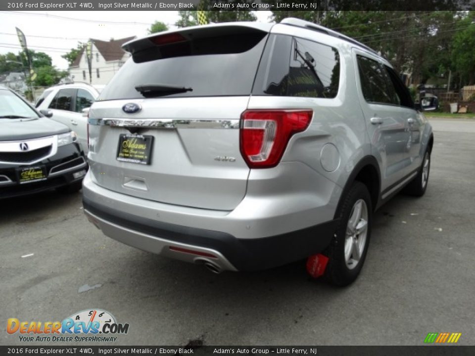 2016 Ford Explorer XLT 4WD Ingot Silver Metallic / Ebony Black Photo #5