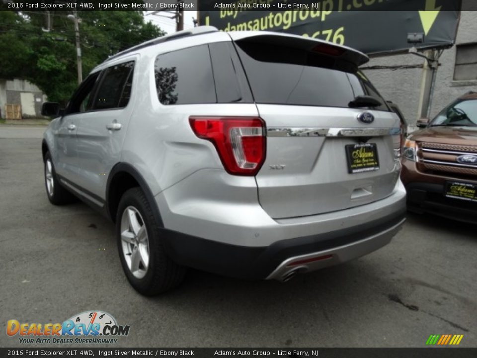2016 Ford Explorer XLT 4WD Ingot Silver Metallic / Ebony Black Photo #6
