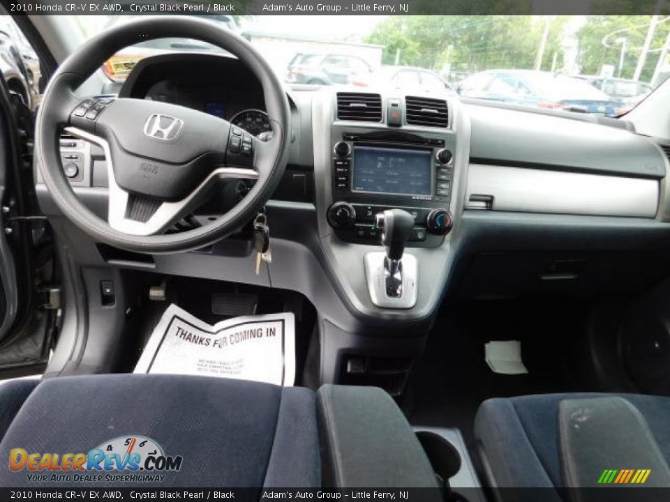 2010 Honda CR-V EX AWD Crystal Black Pearl / Black Photo #12