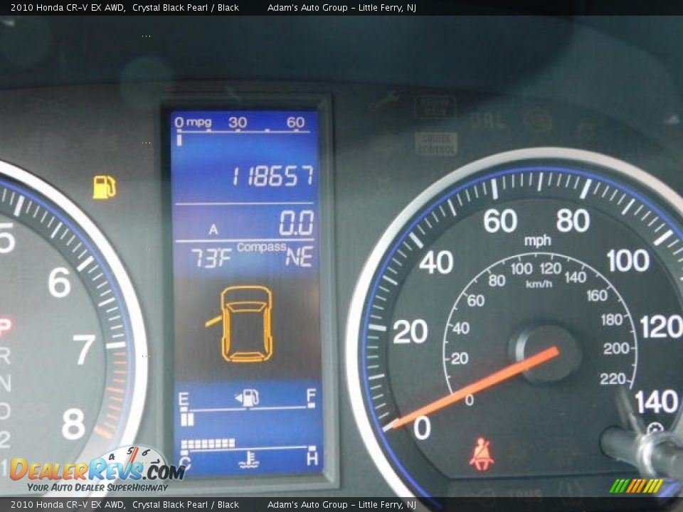 2010 Honda CR-V EX AWD Crystal Black Pearl / Black Photo #14