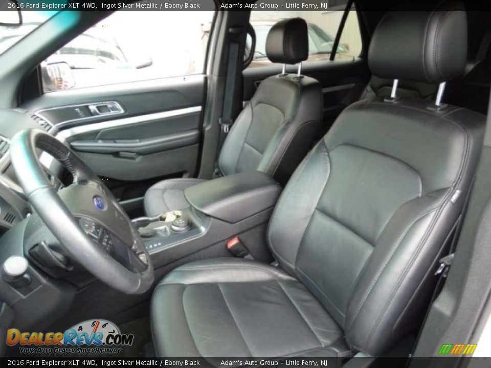 2016 Ford Explorer XLT 4WD Ingot Silver Metallic / Ebony Black Photo #9