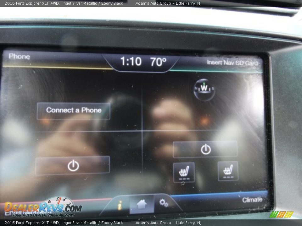 2016 Ford Explorer XLT 4WD Ingot Silver Metallic / Ebony Black Photo #14