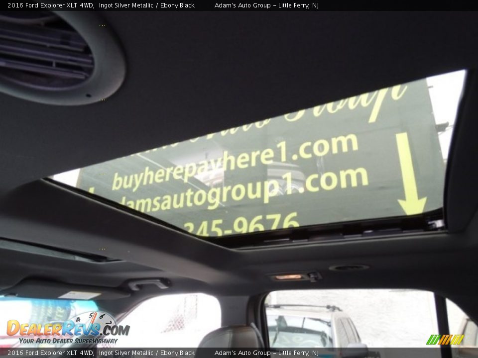 2016 Ford Explorer XLT 4WD Ingot Silver Metallic / Ebony Black Photo #19
