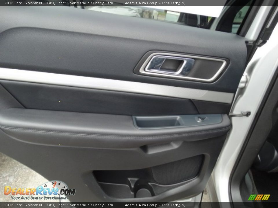 2016 Ford Explorer XLT 4WD Ingot Silver Metallic / Ebony Black Photo #20
