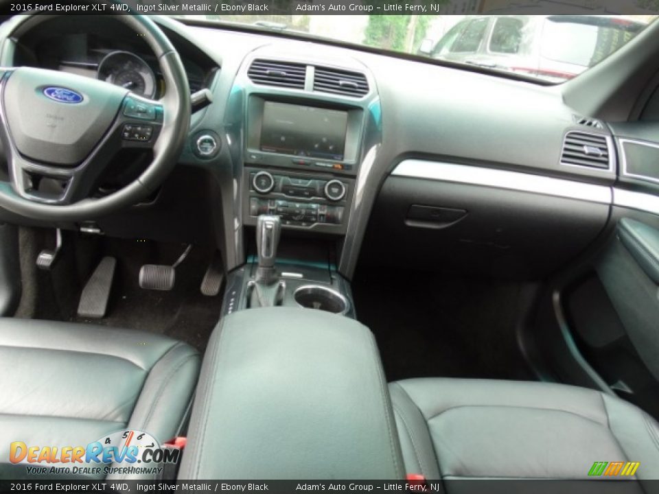 2016 Ford Explorer XLT 4WD Ingot Silver Metallic / Ebony Black Photo #23