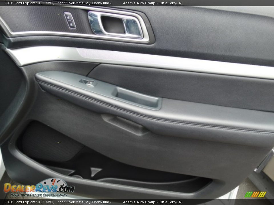 2016 Ford Explorer XLT 4WD Ingot Silver Metallic / Ebony Black Photo #25