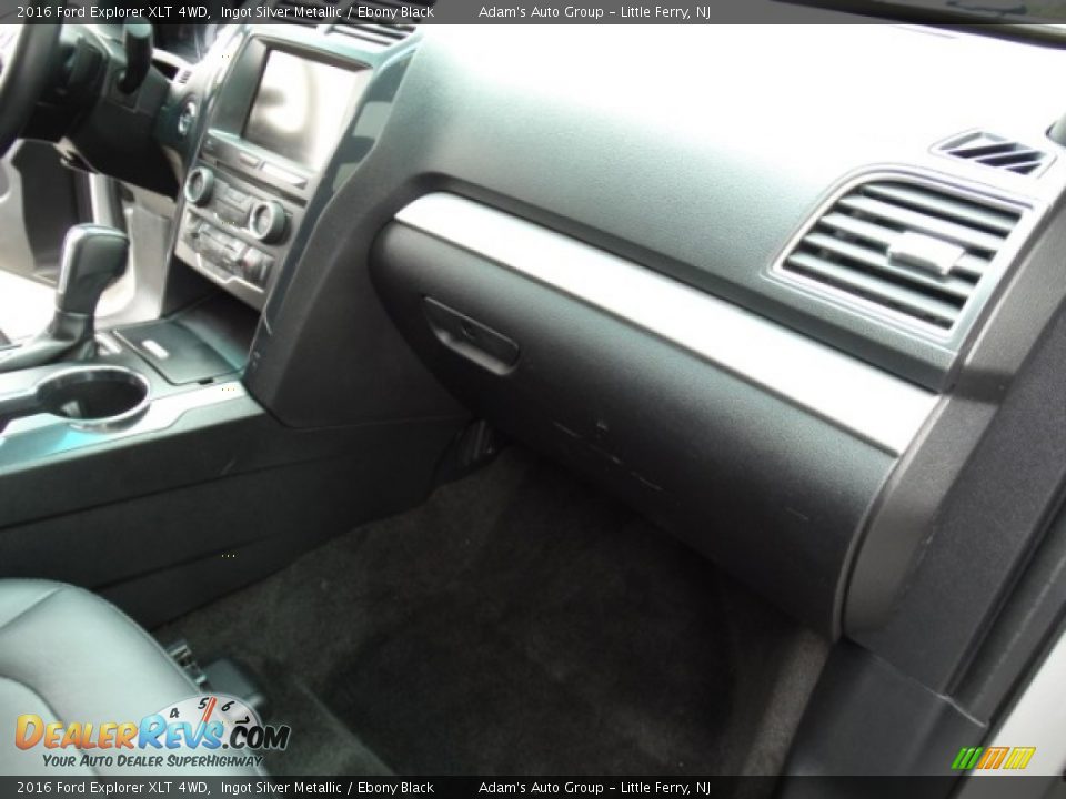 2016 Ford Explorer XLT 4WD Ingot Silver Metallic / Ebony Black Photo #26