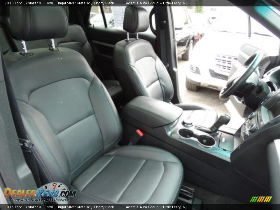 2016 Ford Explorer XLT 4WD Ingot Silver Metallic / Ebony Black Photo #27