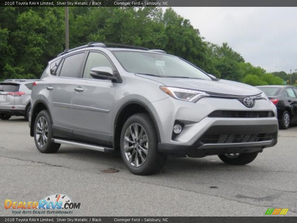 2018 Toyota RAV4 Limited Silver Sky Metallic / Black Photo #1