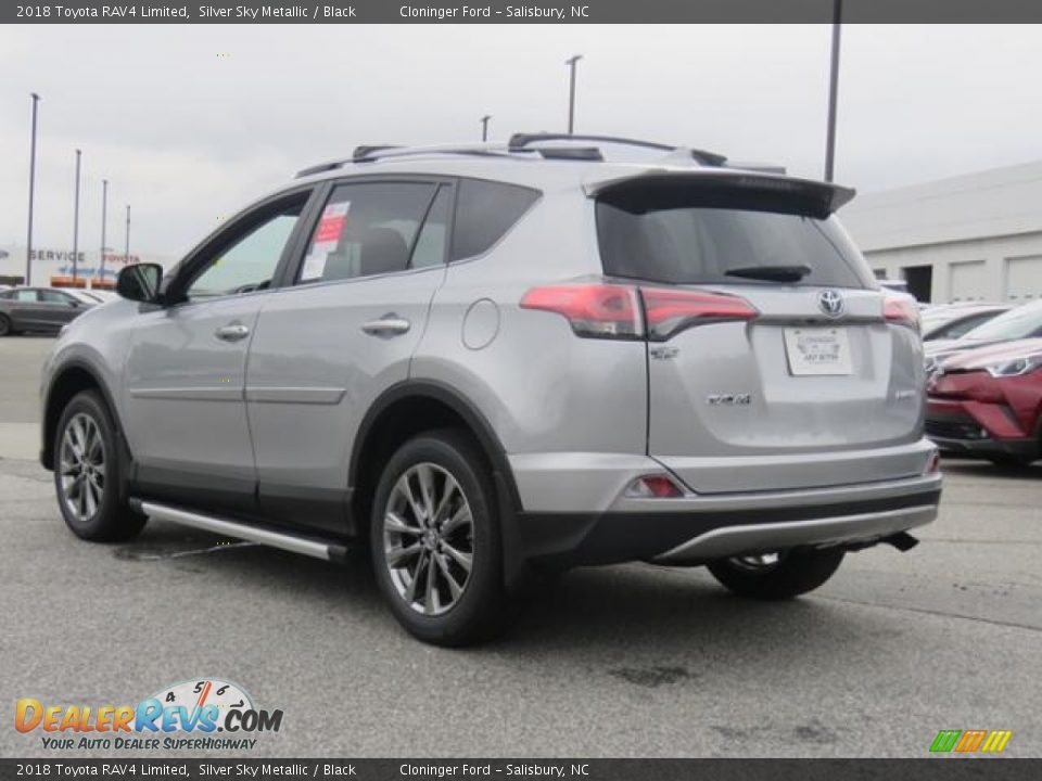 2018 Toyota RAV4 Limited Silver Sky Metallic / Black Photo #24