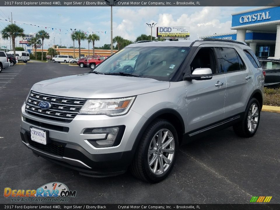 2017 Ford Explorer Limited 4WD Ingot Silver / Ebony Black Photo #1