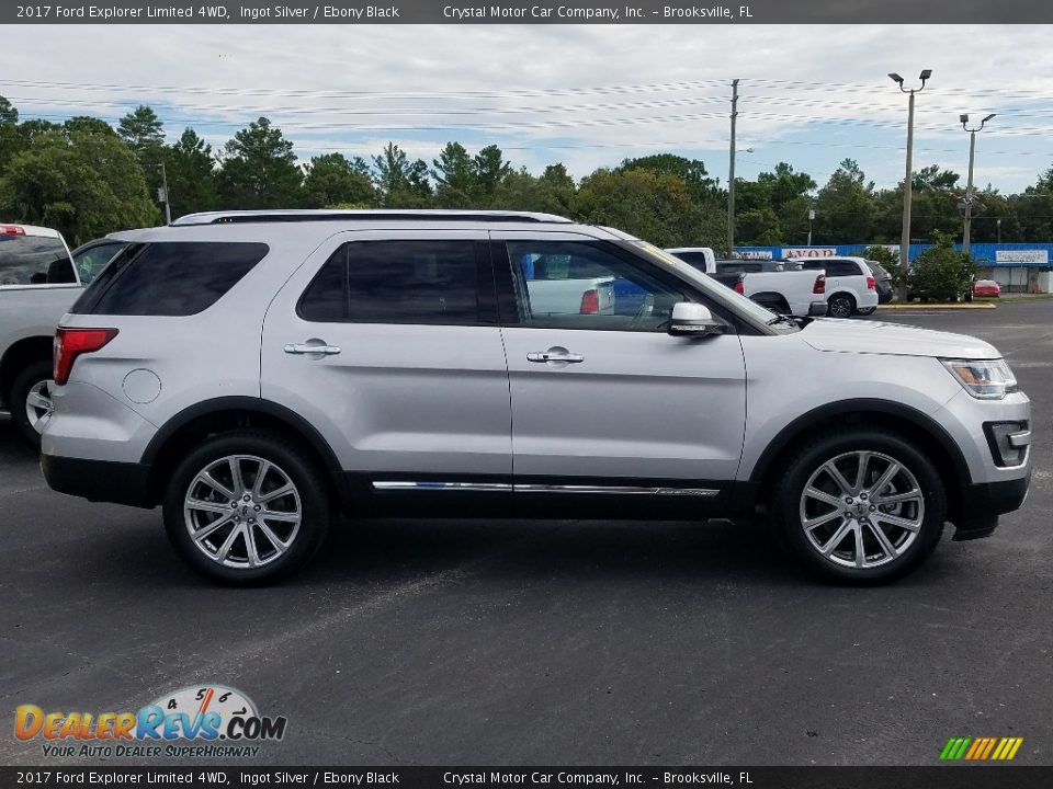 2017 Ford Explorer Limited 4WD Ingot Silver / Ebony Black Photo #6
