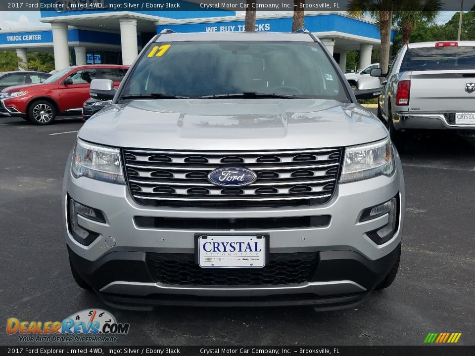 2017 Ford Explorer Limited 4WD Ingot Silver / Ebony Black Photo #8